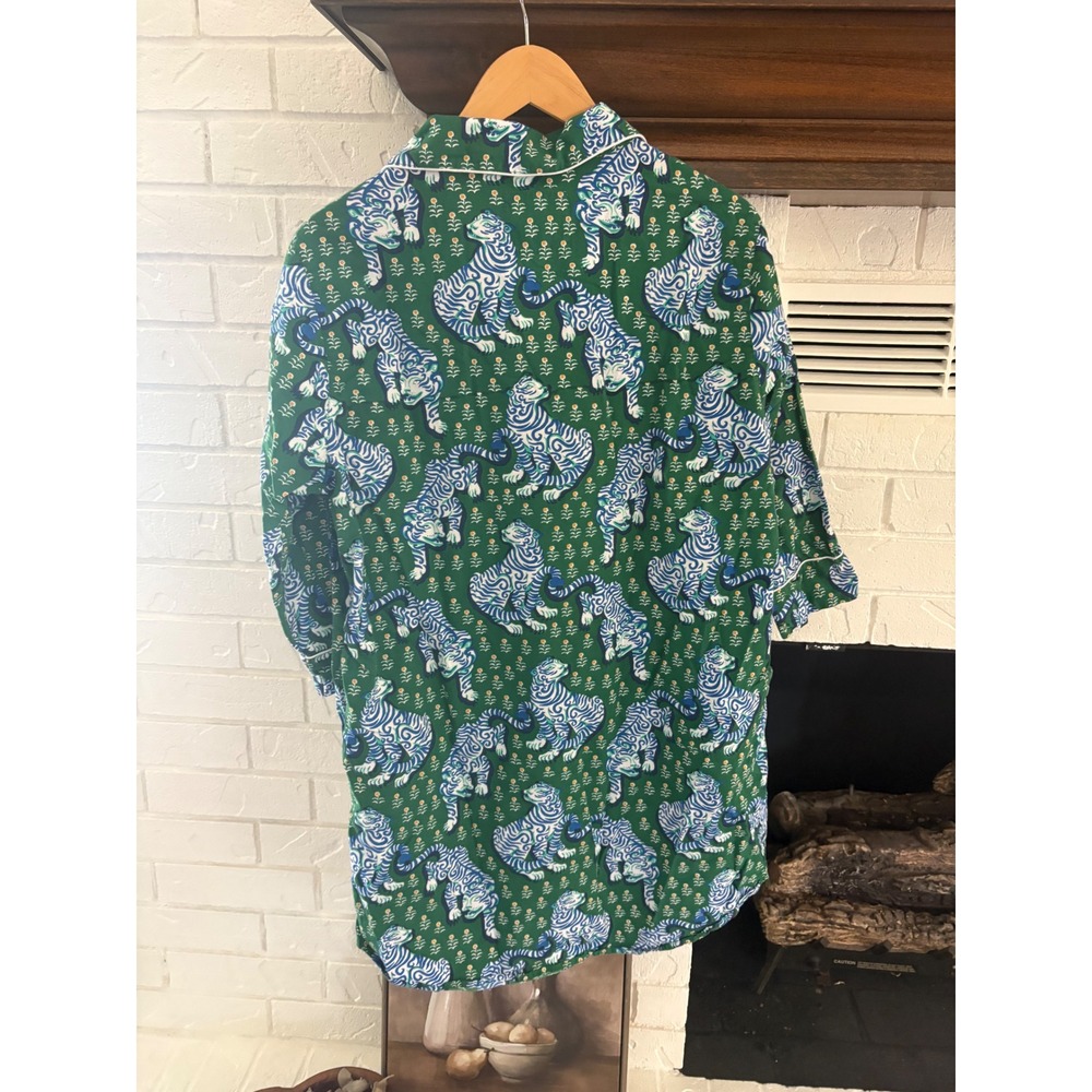 Printfresh Tiger Queen Jade Organic Cotton Sleep Shirt Medium - Picture 9 of 10